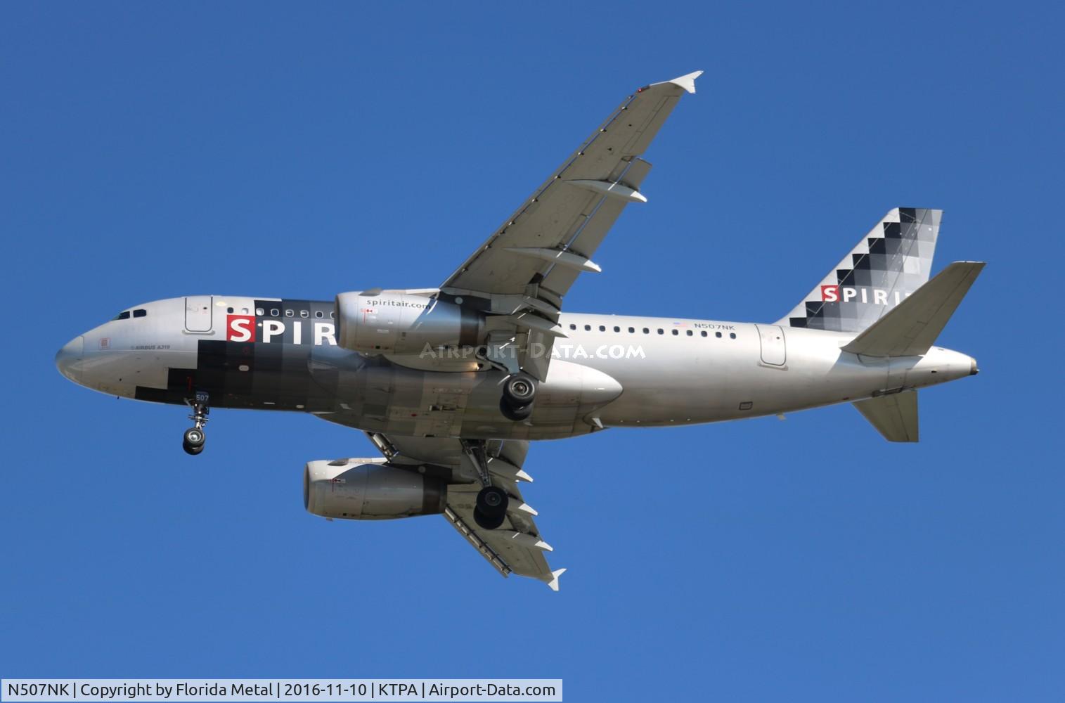 N507NK, 2005 Airbus A319-132 C/N 2560, NKS A319 silver zx