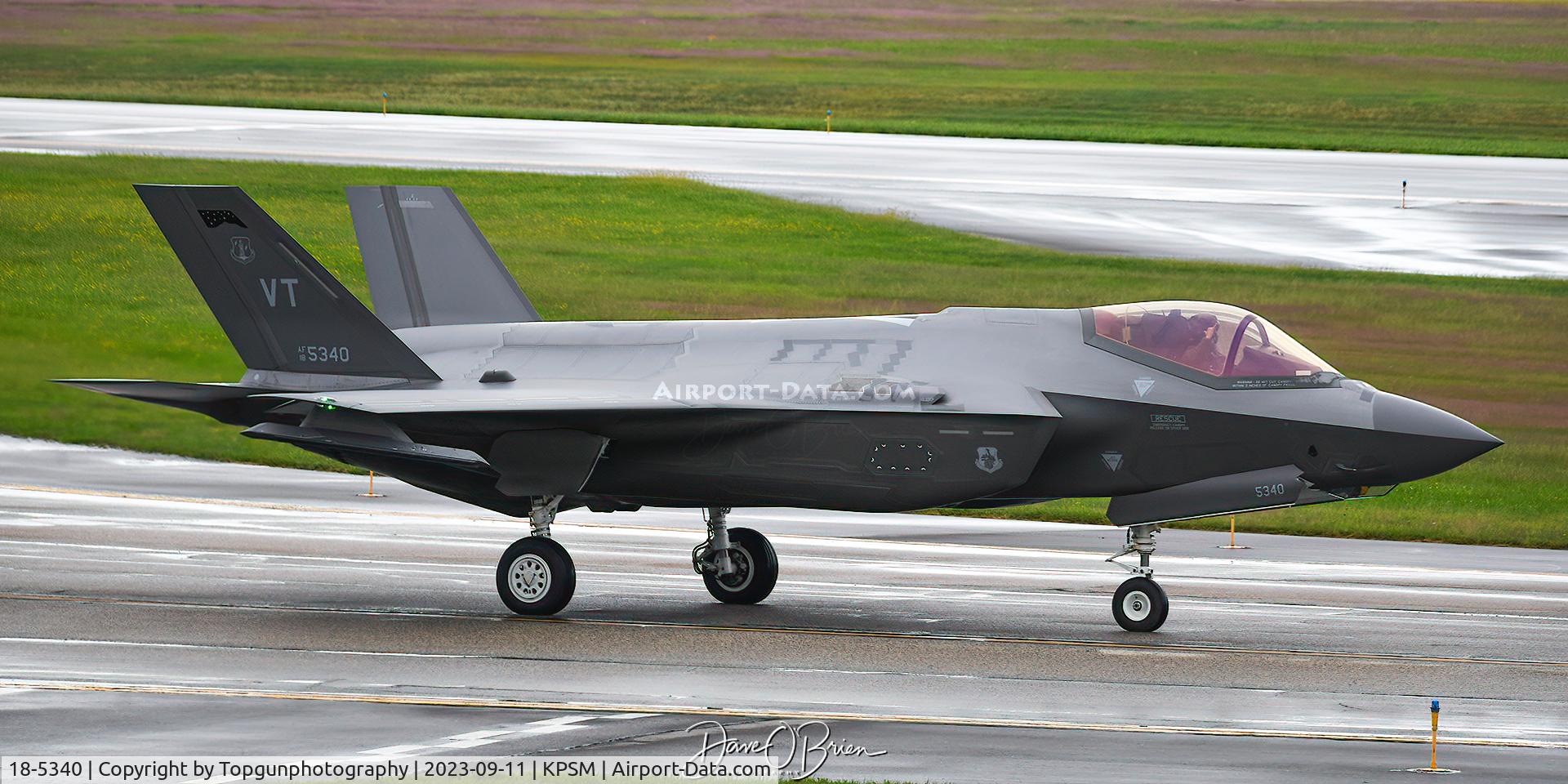 18-5340, 2019 Lockheed Martin F-35A Lightning II C/N AF-231, VENOM21 heading back home to BTV
