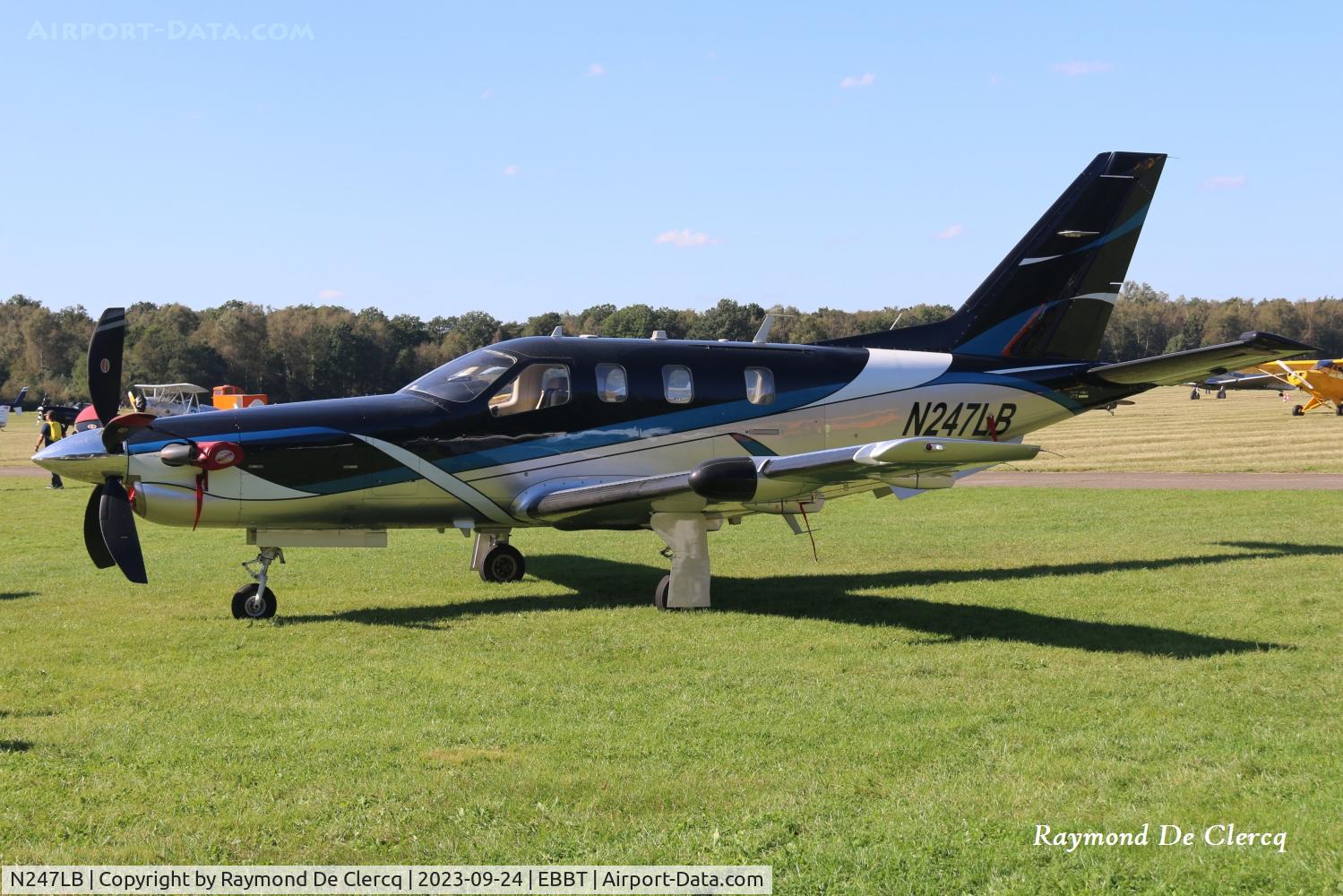 N247LB, 2010 Socata TBM-700N C/N 547, At Brasschaat fly-in.