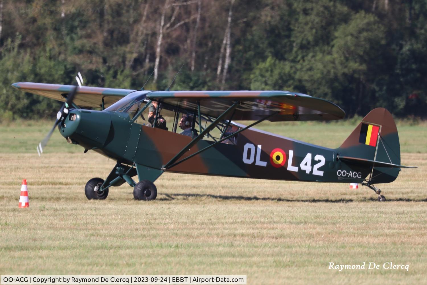 OO-ACG, Piper L-18C Super Cub (PA-18-95) C/N 18-3216, At Brasschaat fly-in.