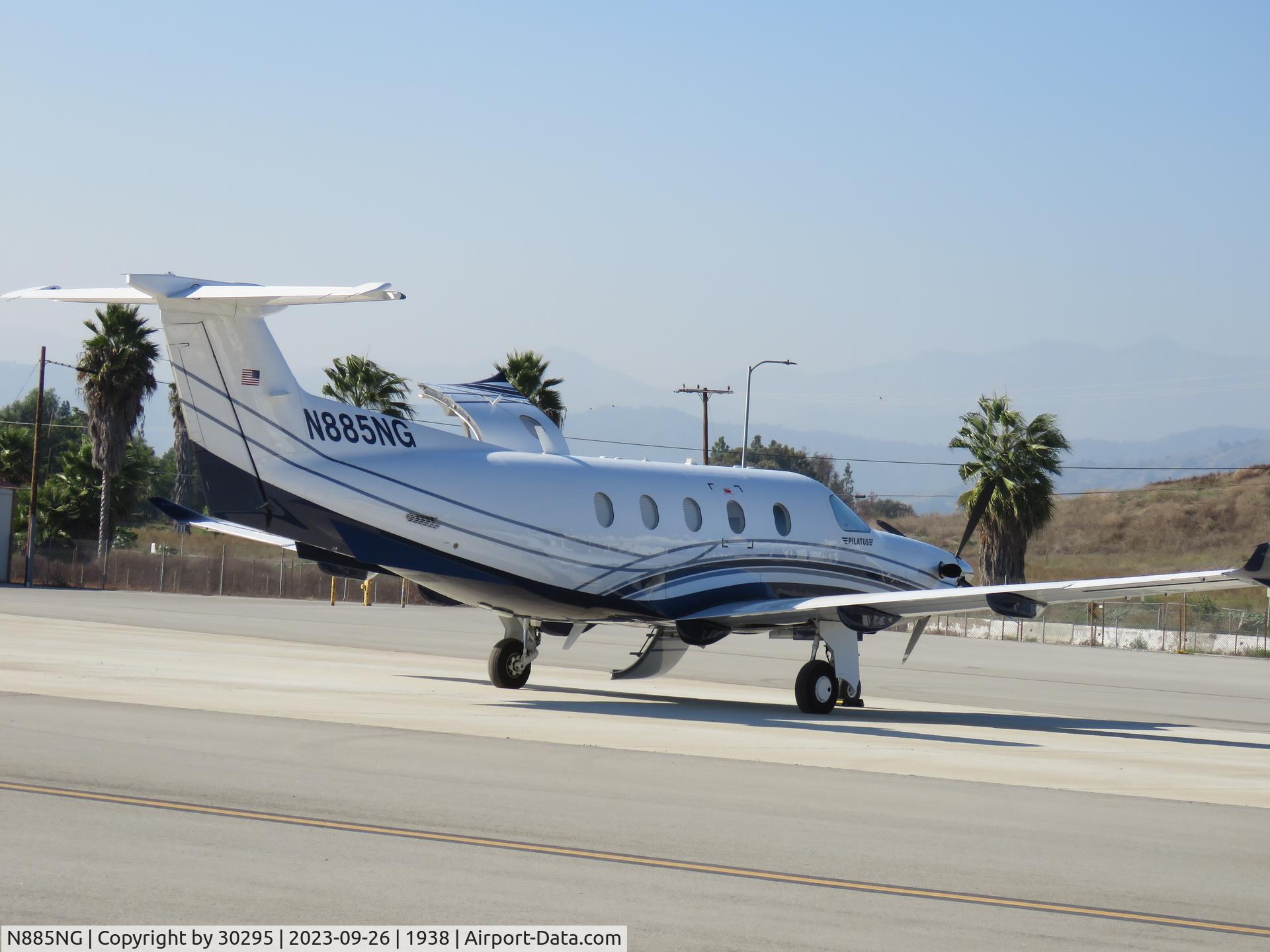 N885NG, 2019 Pilatus 12/47E C/N 1885, Parked