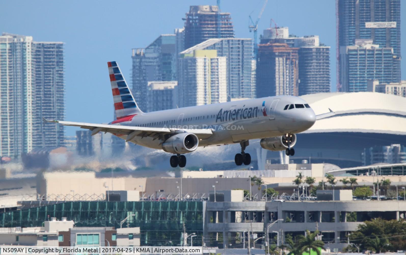 N509AY, 2009 Airbus A321-231 C/N 3796, AAL A321 zx MCO-MIA