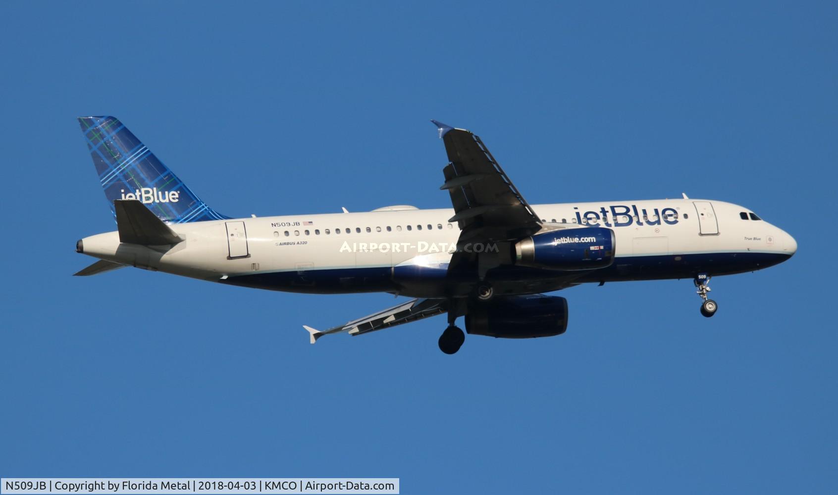 N509JB, 2000 Airbus A320-232 C/N 1270, JBU A320 zx BUF-MCO