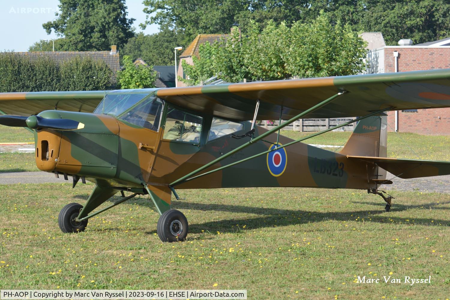 PH-AOP, 1942 Taylorcraft Plus D C/N 182, At Breda / Seppe Airport.