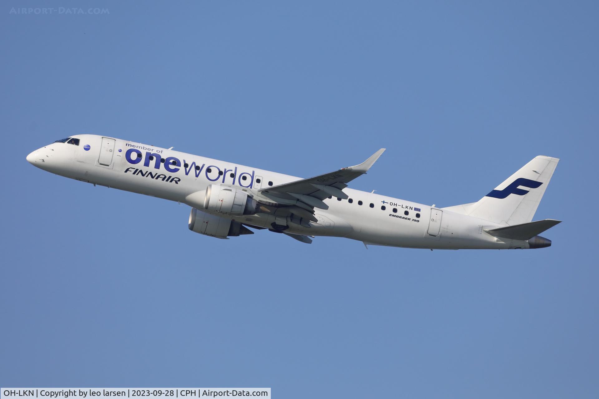 OH-LKN, 2009 Embraer 190LR (ERJ-190-100LR) C/N 19000252, Copenhagen 28.9.2023