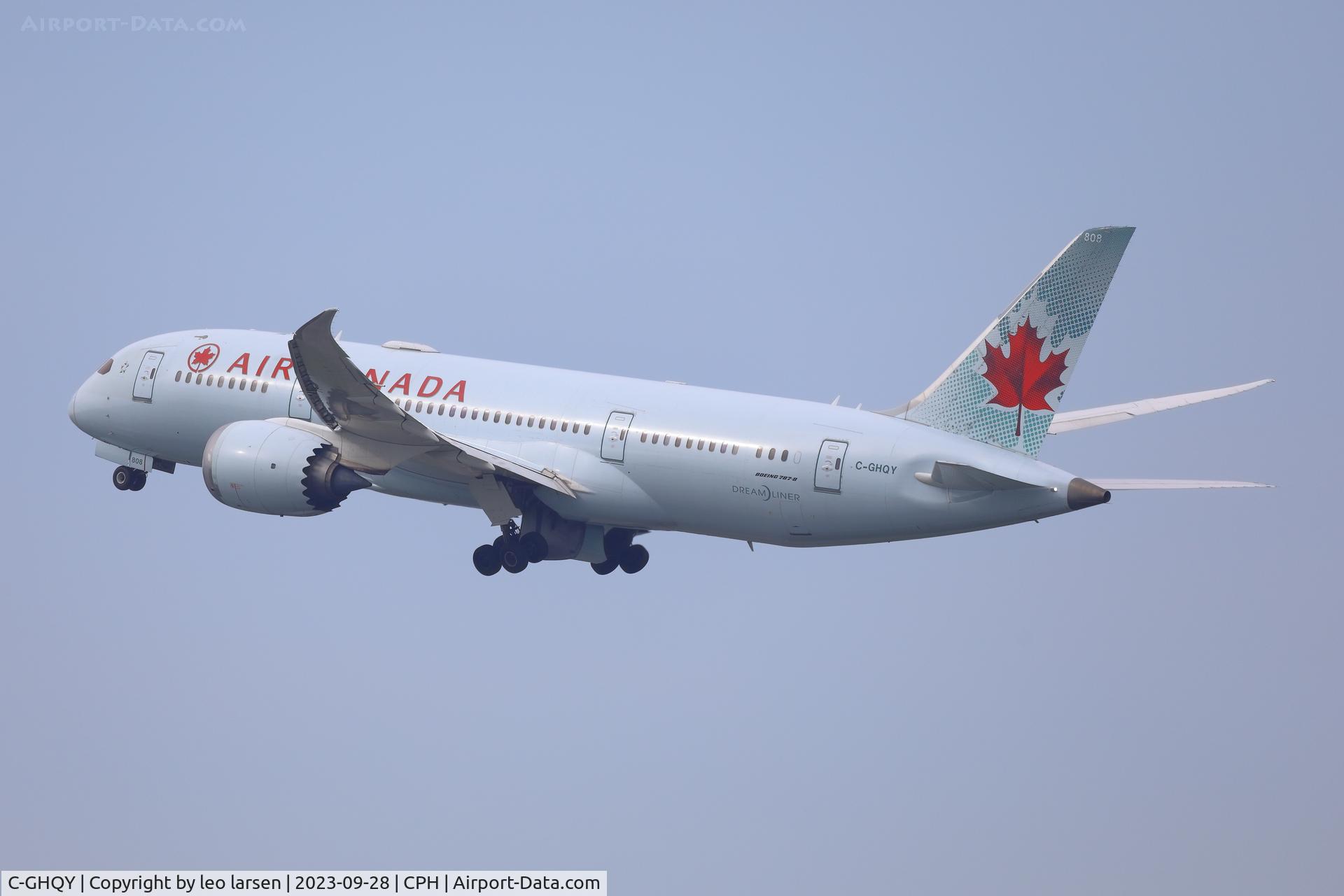 C-GHQY, 2015 Boeing 787-8 Dreamliner Dreamliner C/N 35264, Copenhagen 28.9.2023