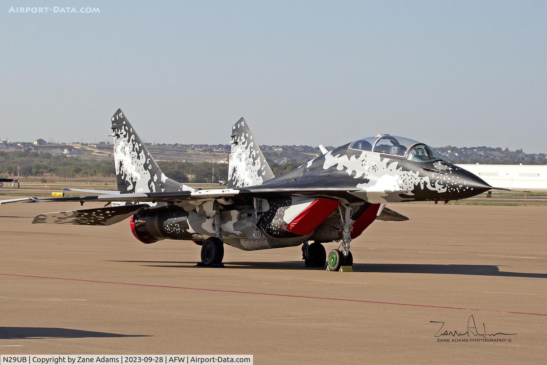 N29UB, 1989 Mikoyan-Gurevich MiG-29UB C/N 50903014896, At Alliance Airport - Perot Field - Fort Worth, TX