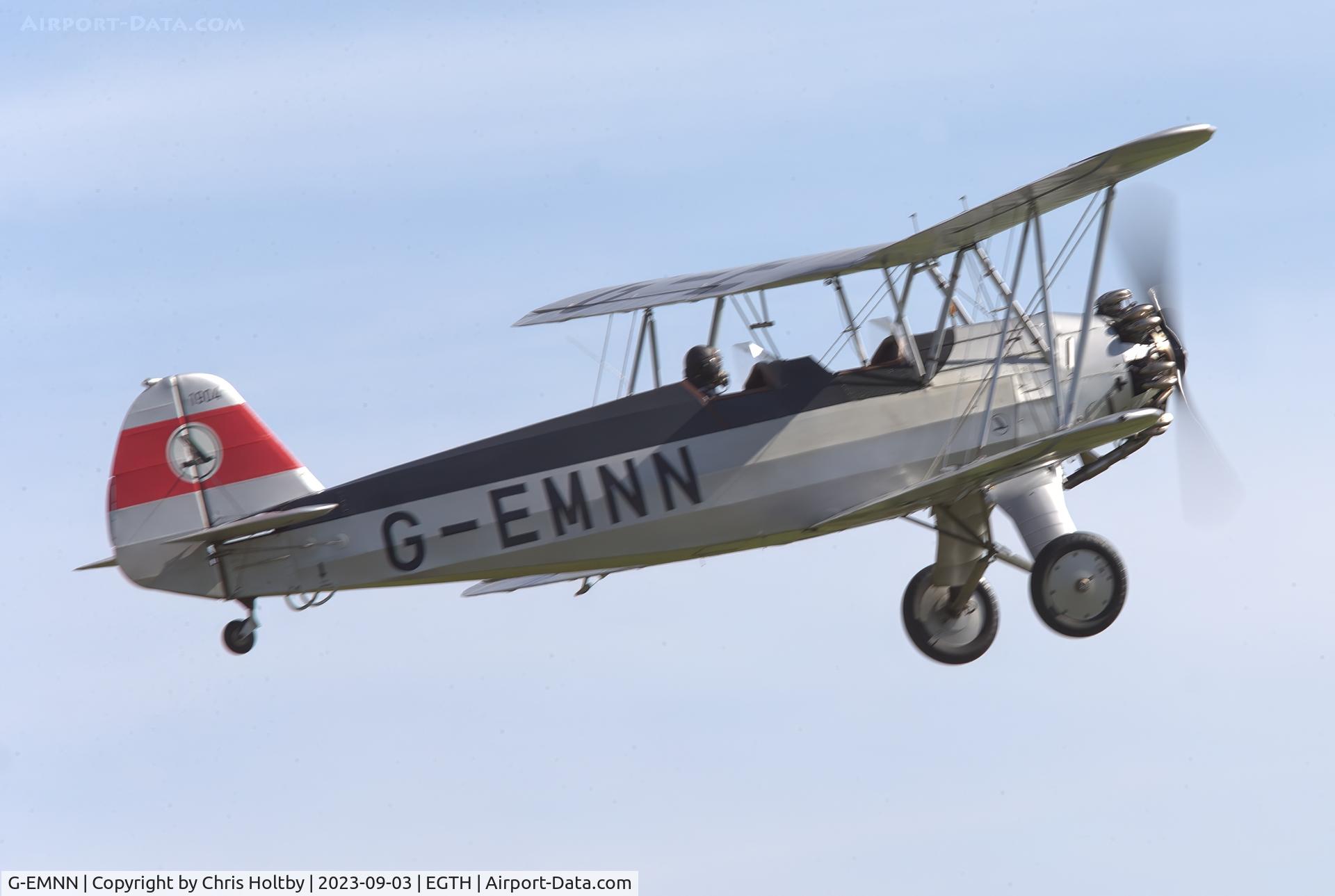 G-EMNN, 1936 Focke-Wulf Fw 44J Stieglitz C/N 1904, Displaying at the Vintage Airshow, Old Warden 2023