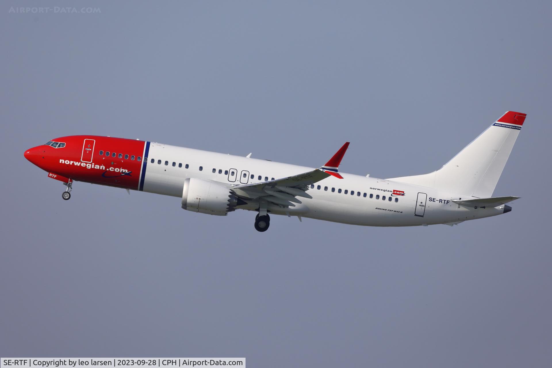 SE-RTF, 2023 Boeing 737-8 Max C/N 66350, Copenhagen 28.9.2023