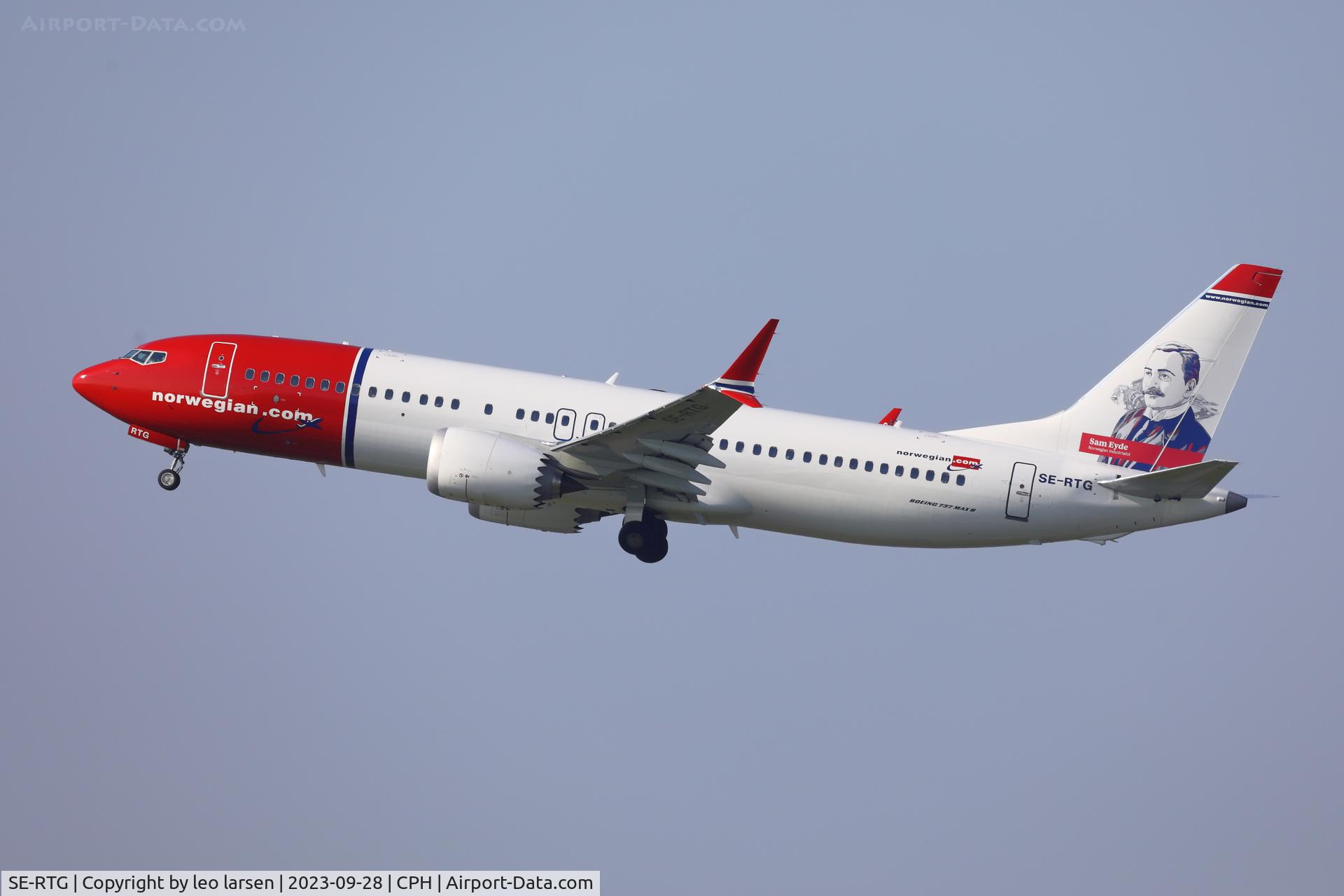 SE-RTG, 2023 Boeing 737-8 MAX C/N 62897, Copenhagen 28.9.2023