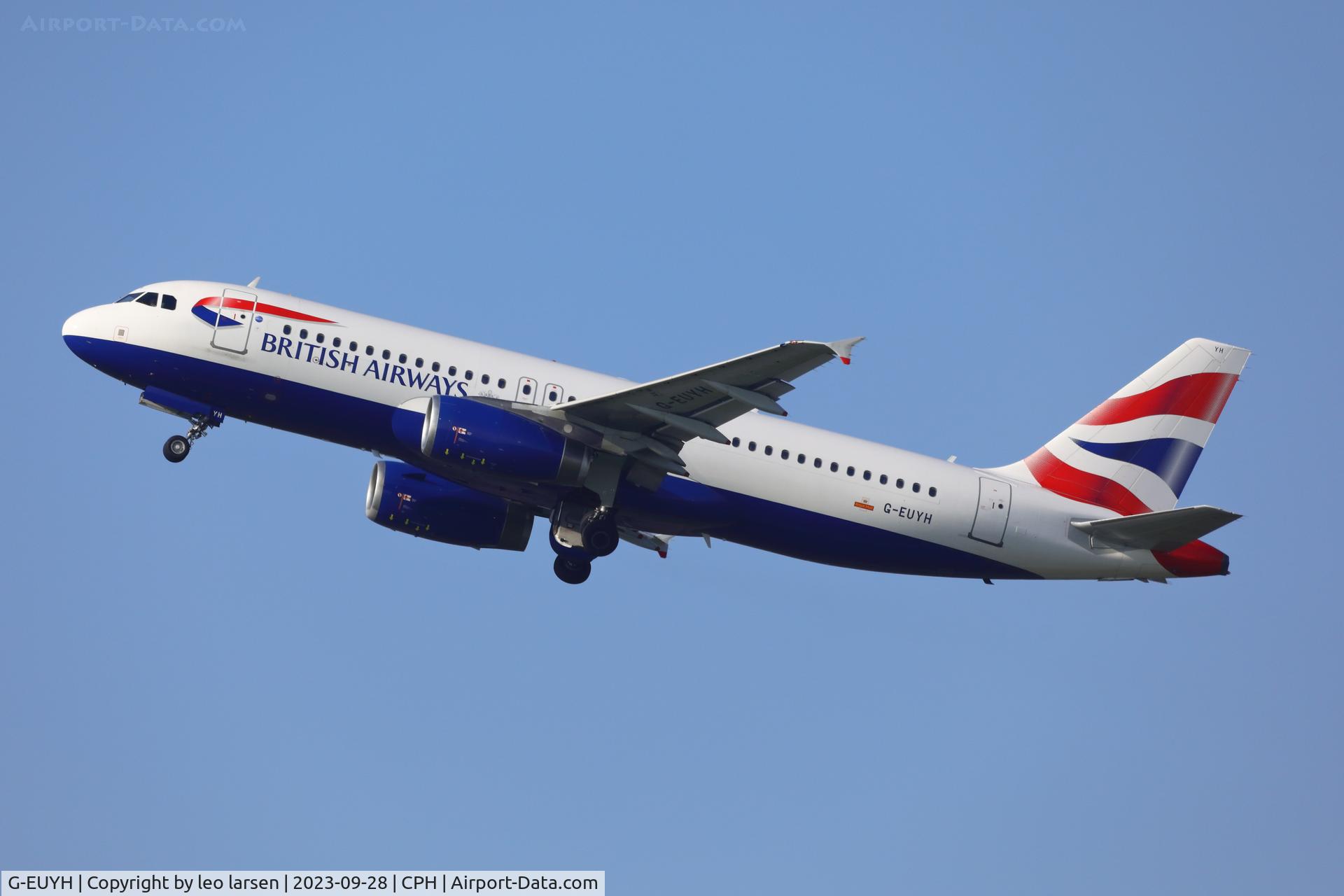 G-EUYH, 2010 Airbus A320-232 C/N 4265, Copenhagen 28.9.2023