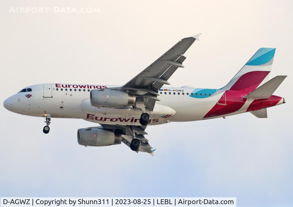 D-AGWZ, 2013 Airbus A319-132 C/N 5978, Landing rwy 24R