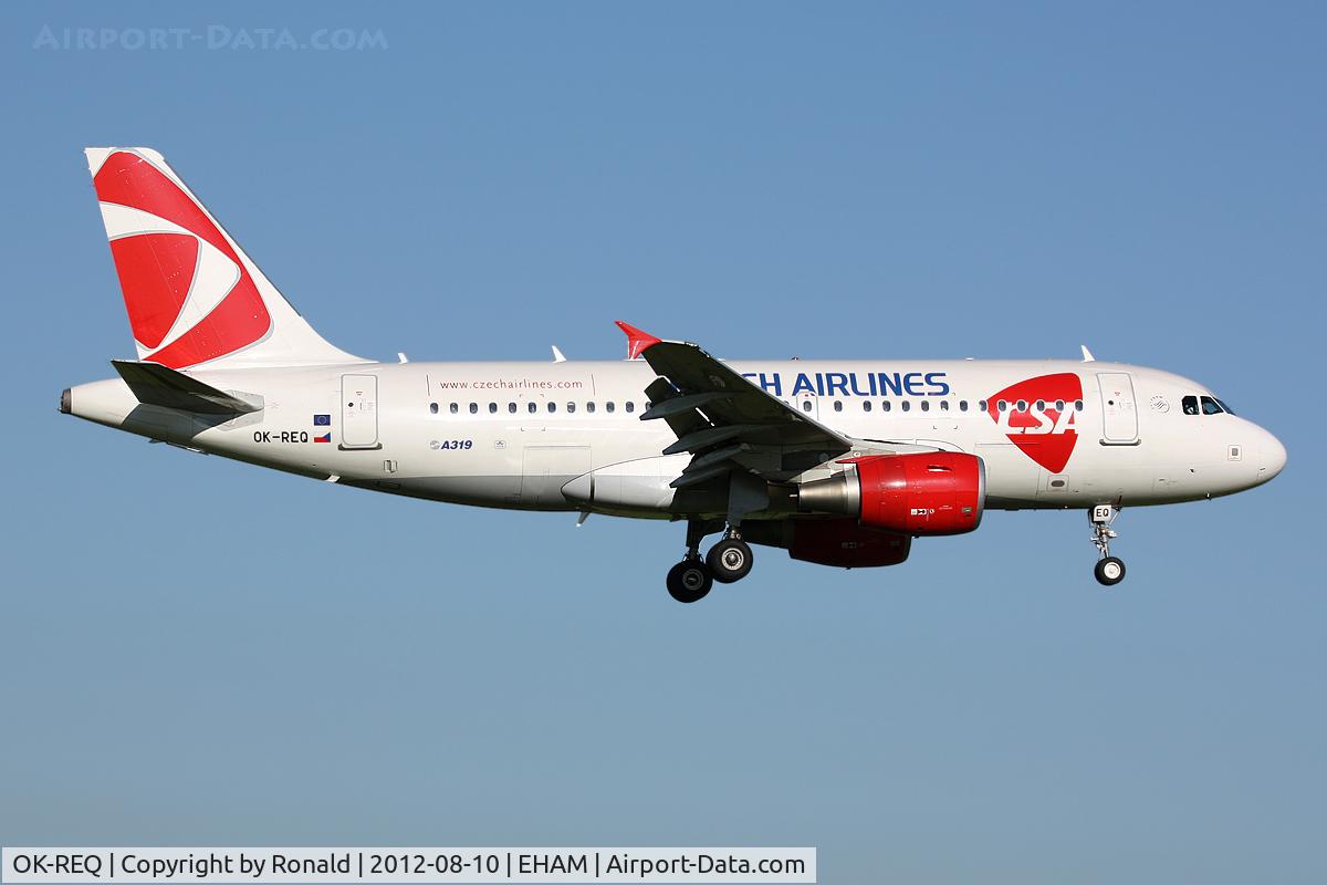OK-REQ, 2011 Airbus A319-112 C/N 4713, at spl