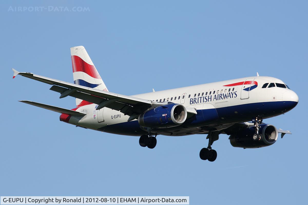 G-EUPU, 2000 Airbus A319-131 C/N 1384, at spl