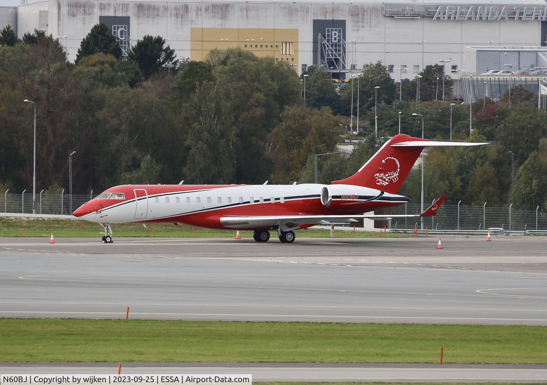 N60BJ, Bombardier BD-700-1A10 Global Express C/N 9402, Ramp M