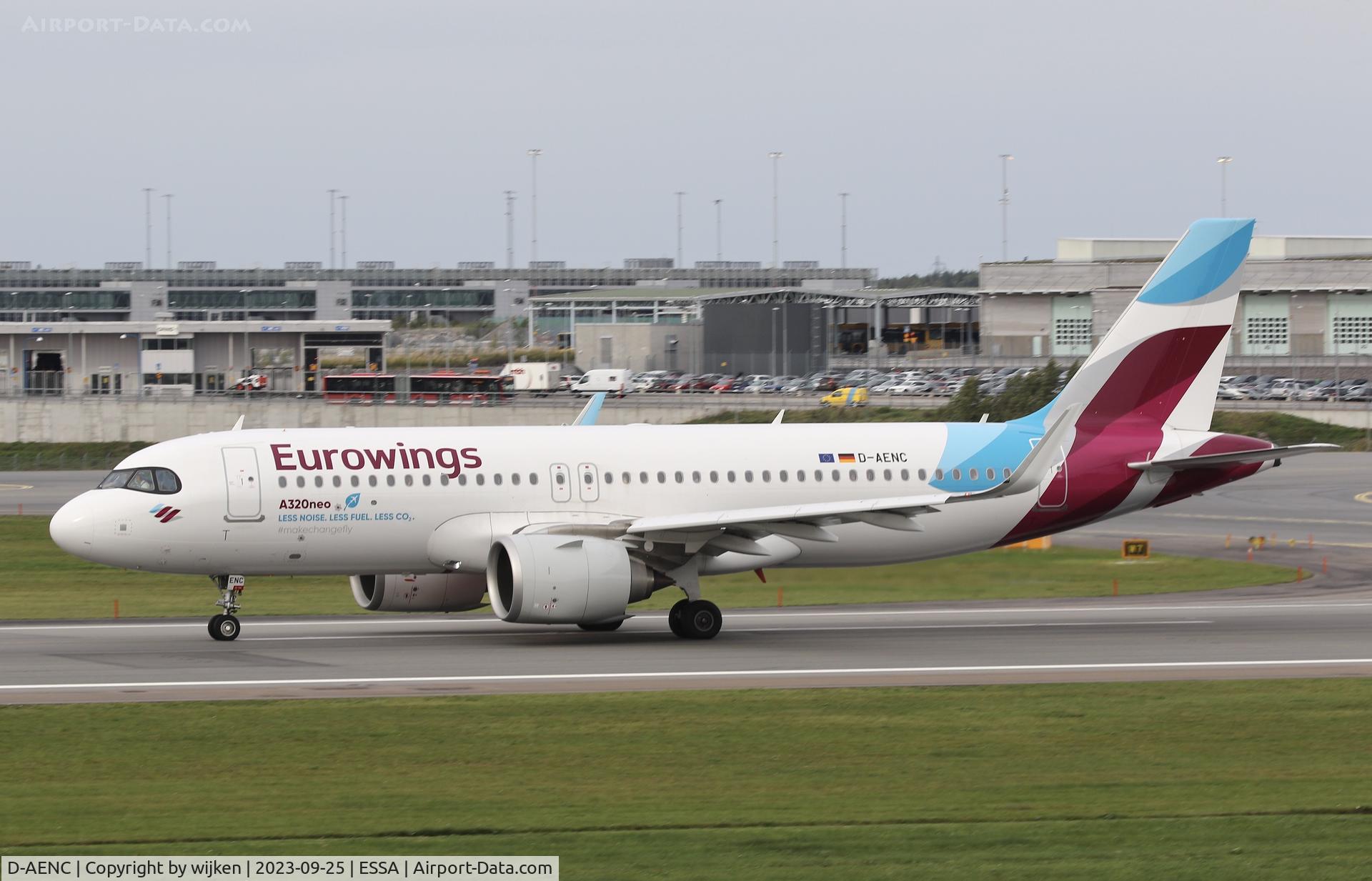 D-AENC, 2022 Airbus A320-251N C/N 10826, RWY 19L