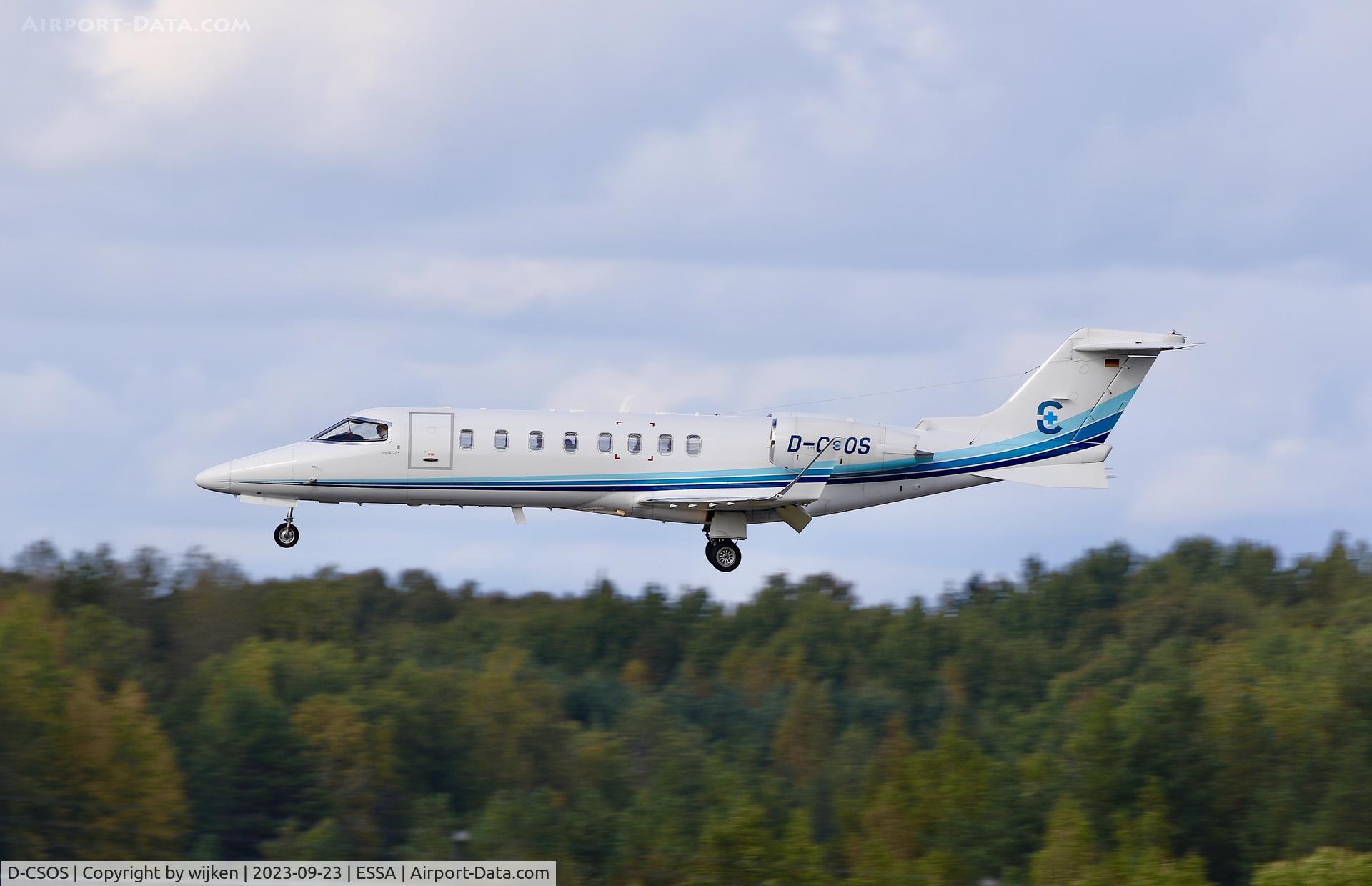 D-CSOS, 2001 Learjet 45 C/N 45-161, RWY 26