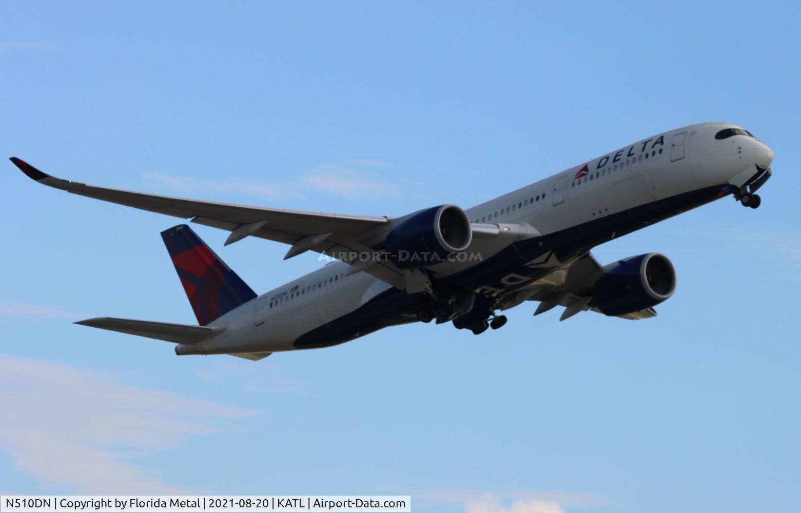 N510DN, 2018 Airbus A350-941 C/N 204, DAL A359 zx ATL-AMS