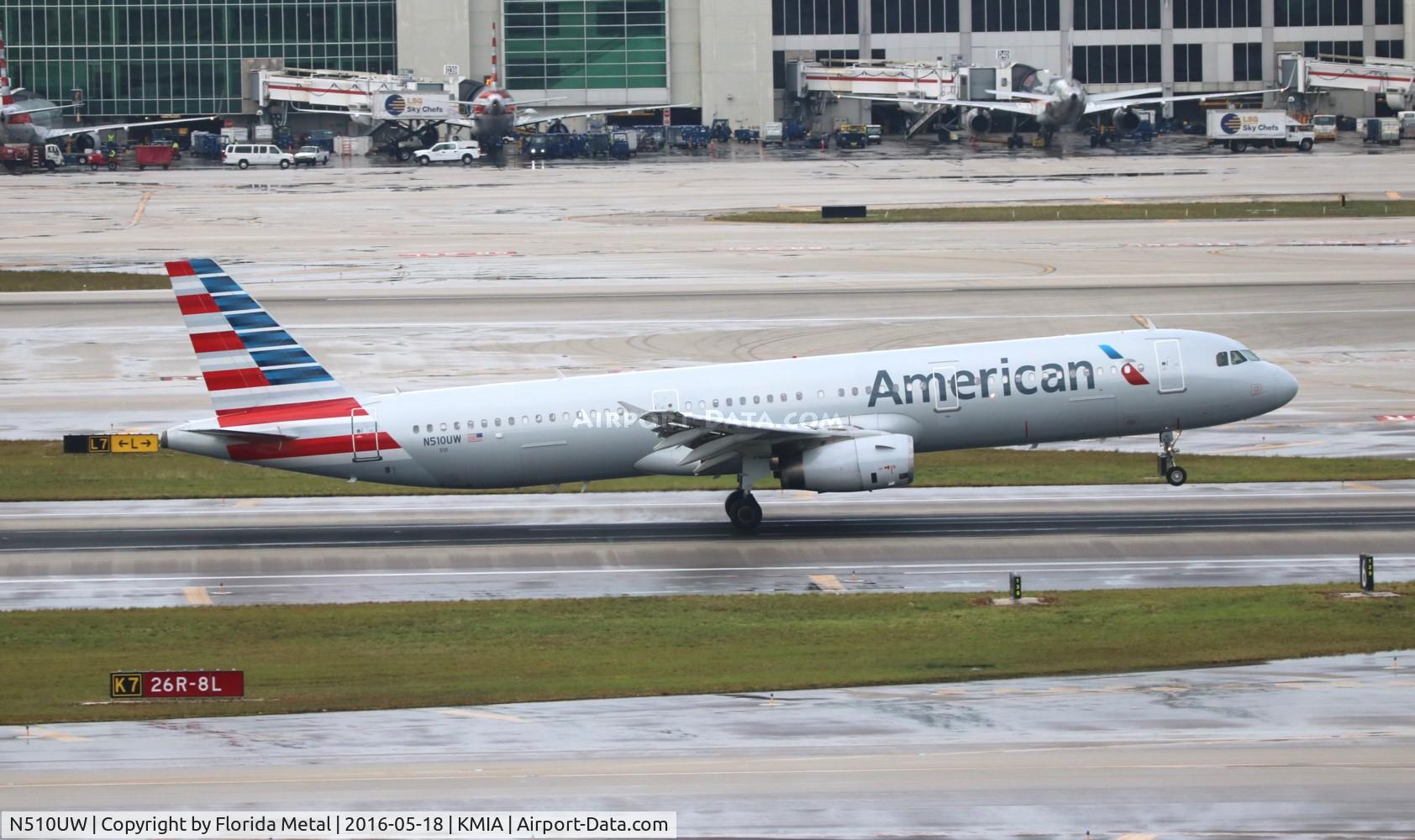 N510UW, 2009 Airbus A321-231 C/N 3858, AAL A321 zx MIA-CLT