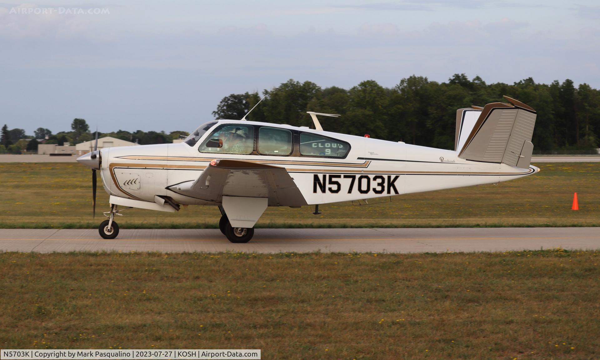N5703K, 1964 Beech S35 Bonanza C/N D-7511, Beech S35