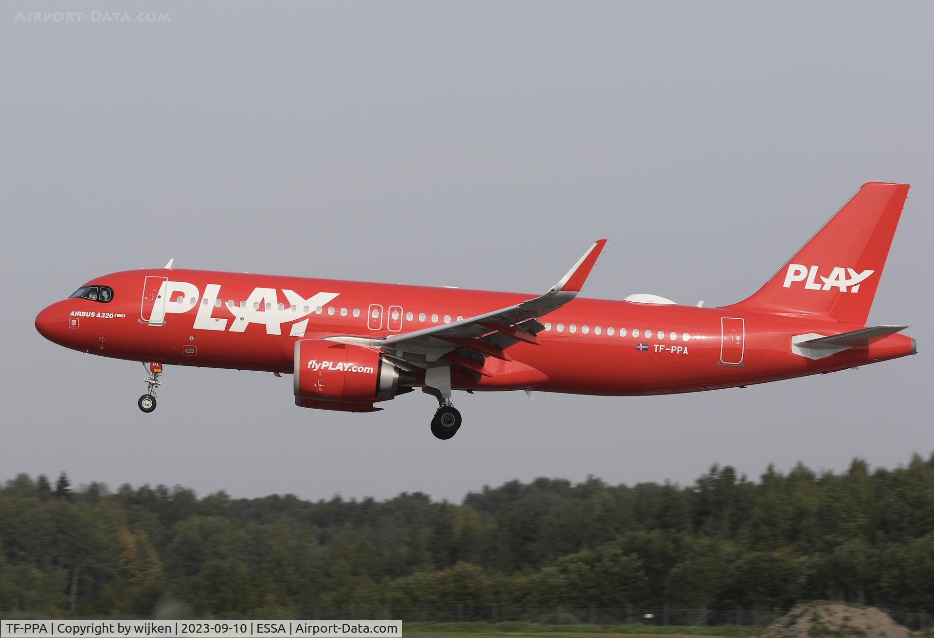 TF-PPA, 2021 Airbus A320-251N C/N 9357, RWY 26