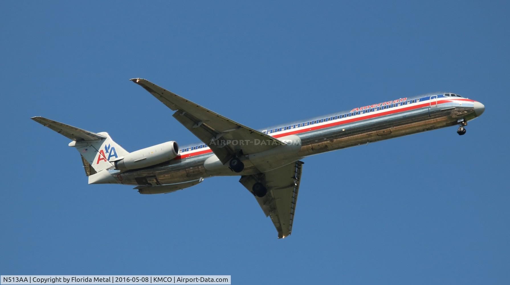 N513AA, 1990 McDonnell Douglas MD-82 (DC-9-82) C/N 49890, AAL MD-82 zx ORD-MCO