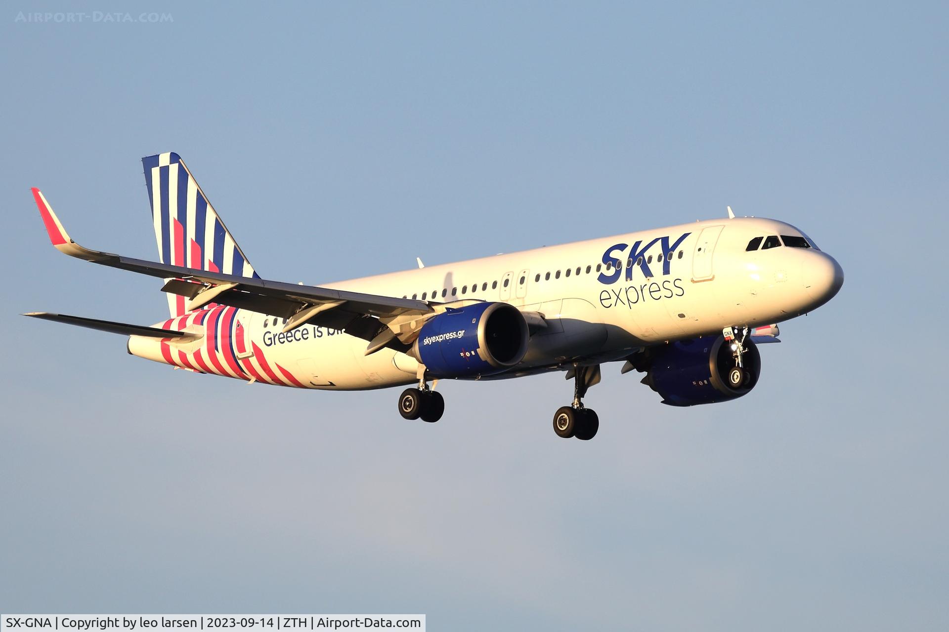 SX-GNA, 2021 Airbus A320-251N C/N 9516, ZTH 14.9.2023