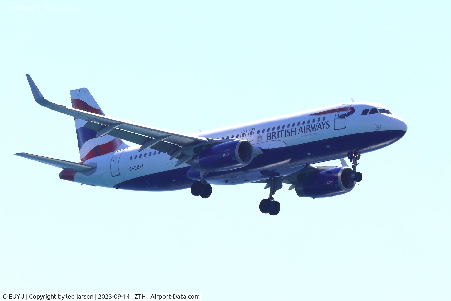 G-EUYU, 2014 Airbus A320-232 C/N 6028, ZTH 14.9.2023