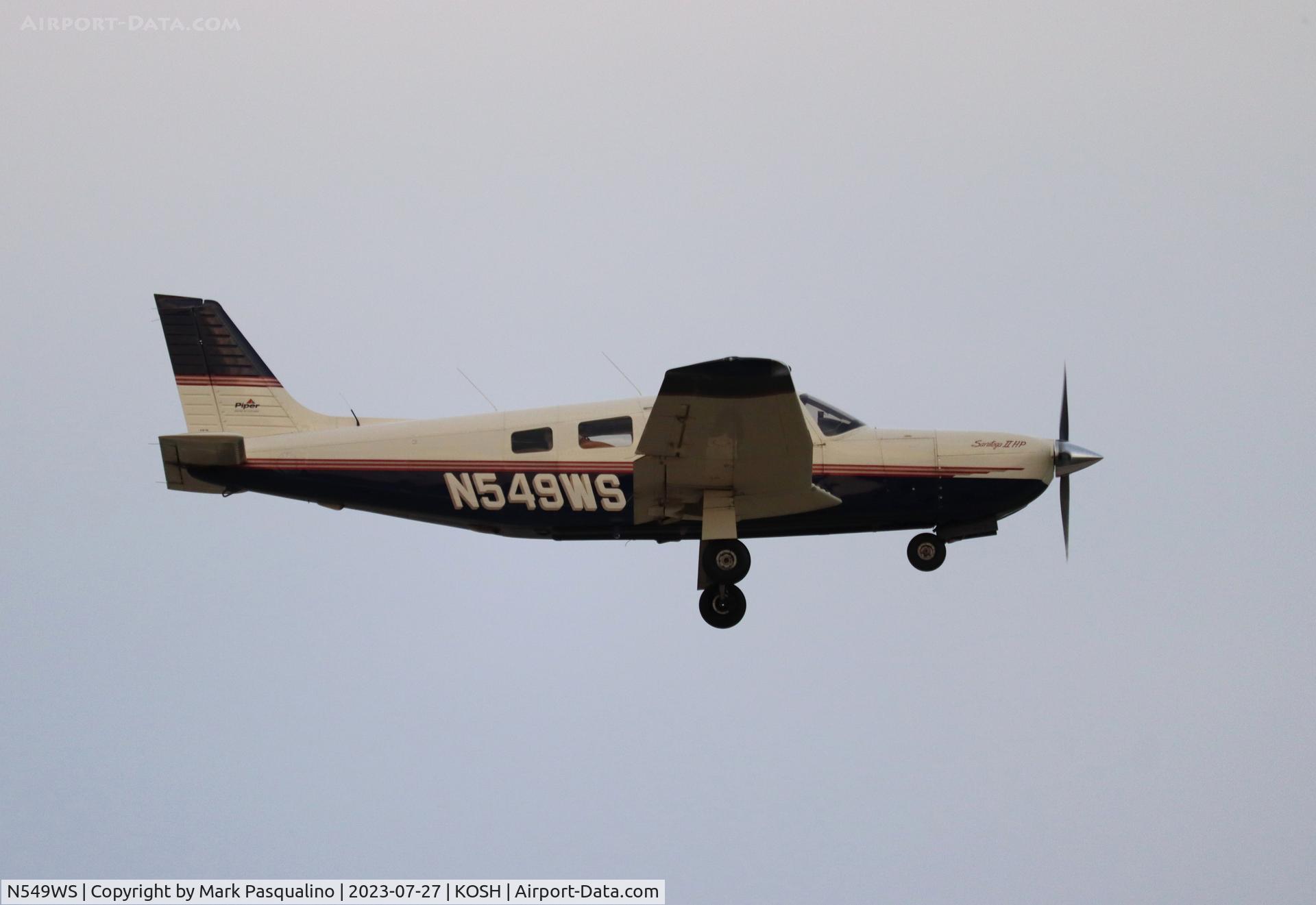 N549WS, 1997 Piper PA-32R-301 Saratoga C/N 3246073, Piper PA-32R-301