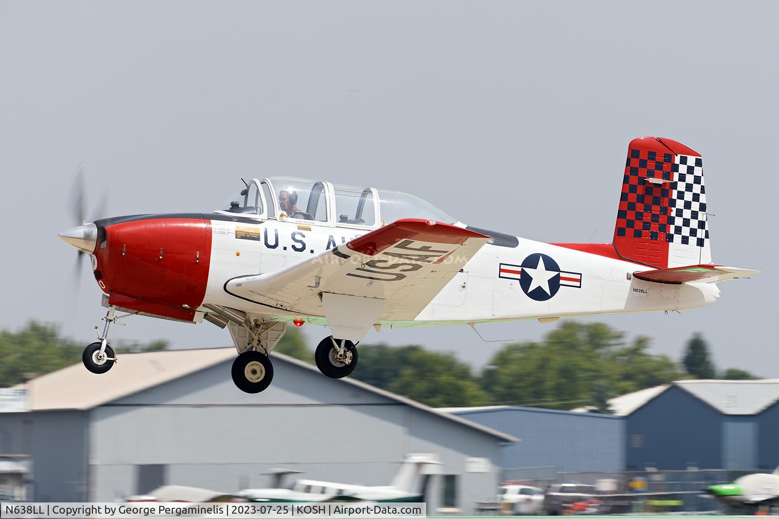 N638LL, 1954 Beech T-34A (A45) Mentor Mentor C/N G-93, Oshkosh 2023.