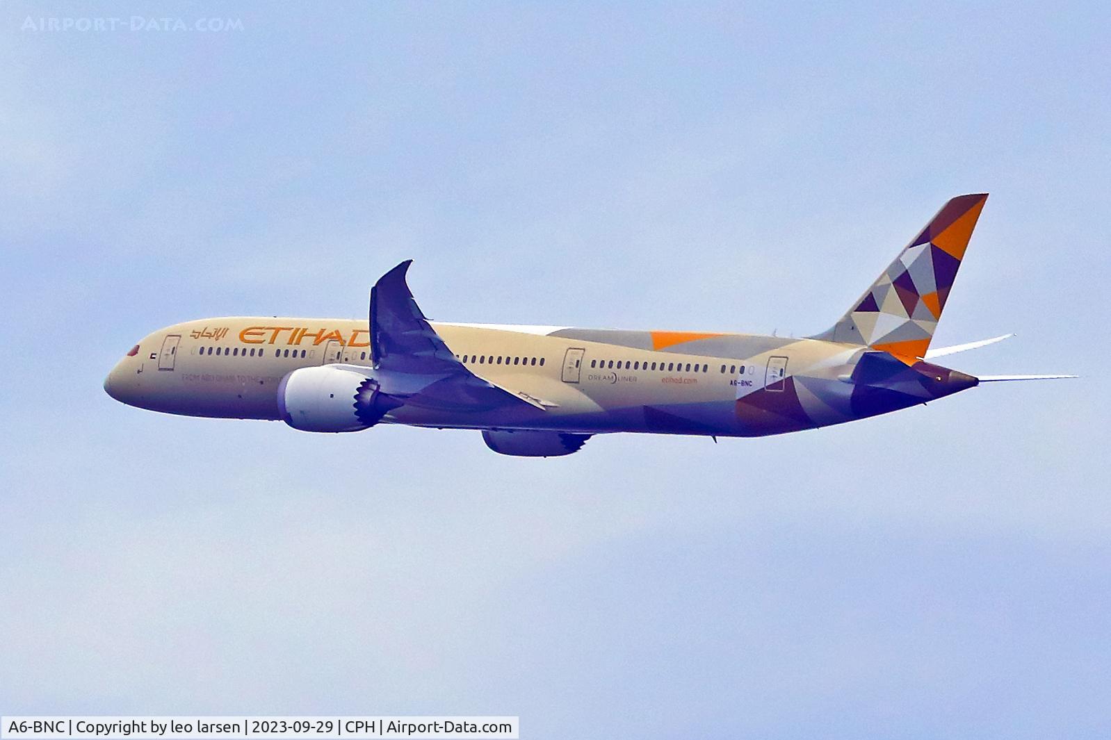 A6-BNC, 2019 Boeing 787-9 Dreamliner Dreamliner C/N 42372, Copenhagen 29.9.2023