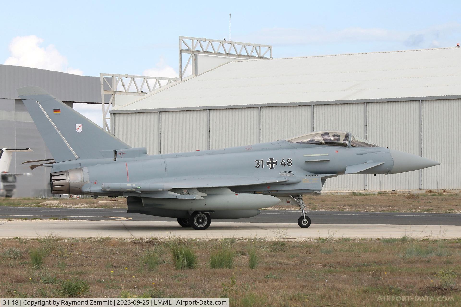 31 48, Eurofighter Typhoon EF2000 C/N GS0108, Eurofighter EF-2000 Typhoon 31-48 German Air Force