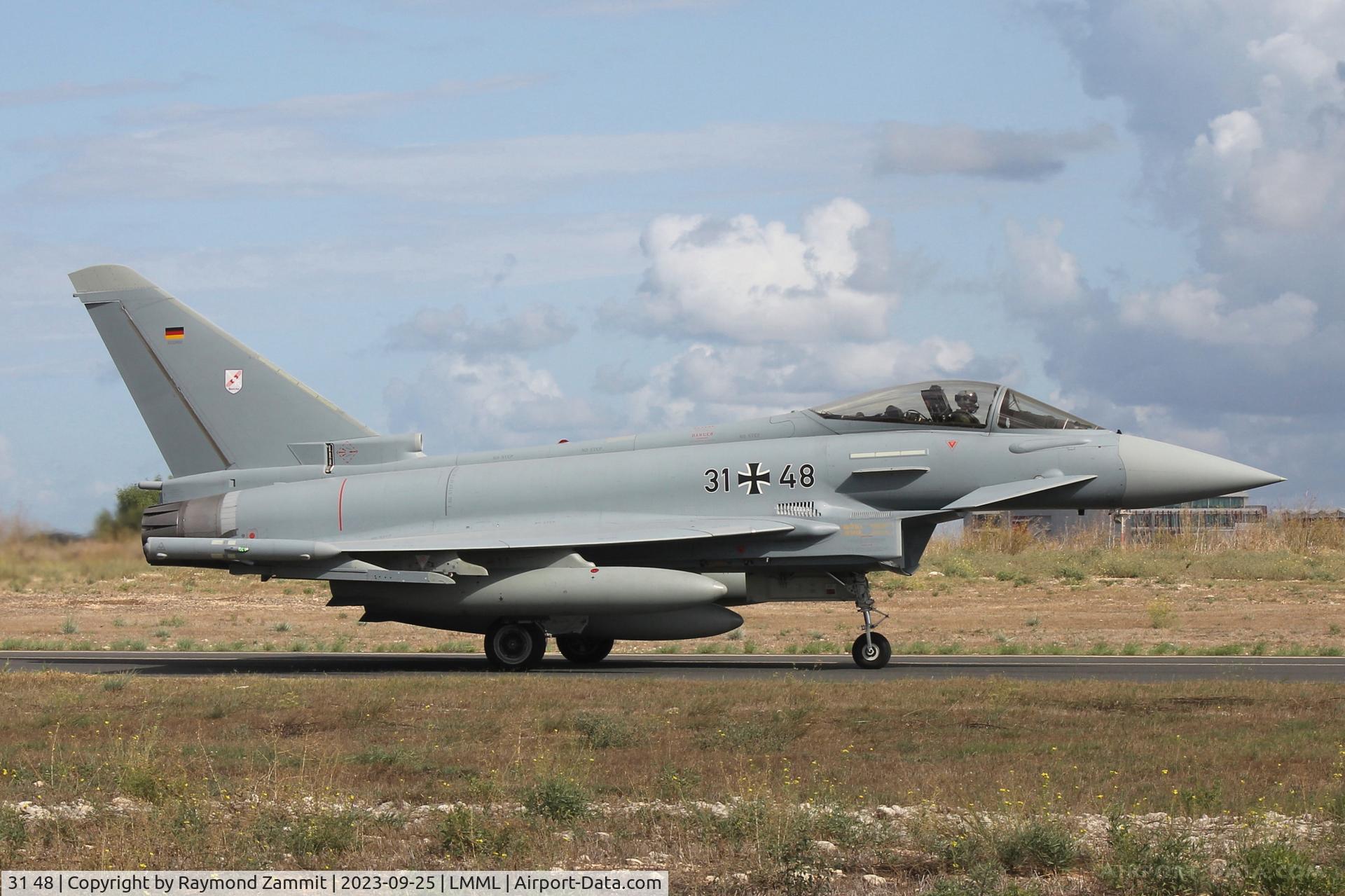 31 48, Eurofighter Typhoon EF2000 C/N GS0108, Eurofighter Typhoon EF2000 31+48 German Air Force