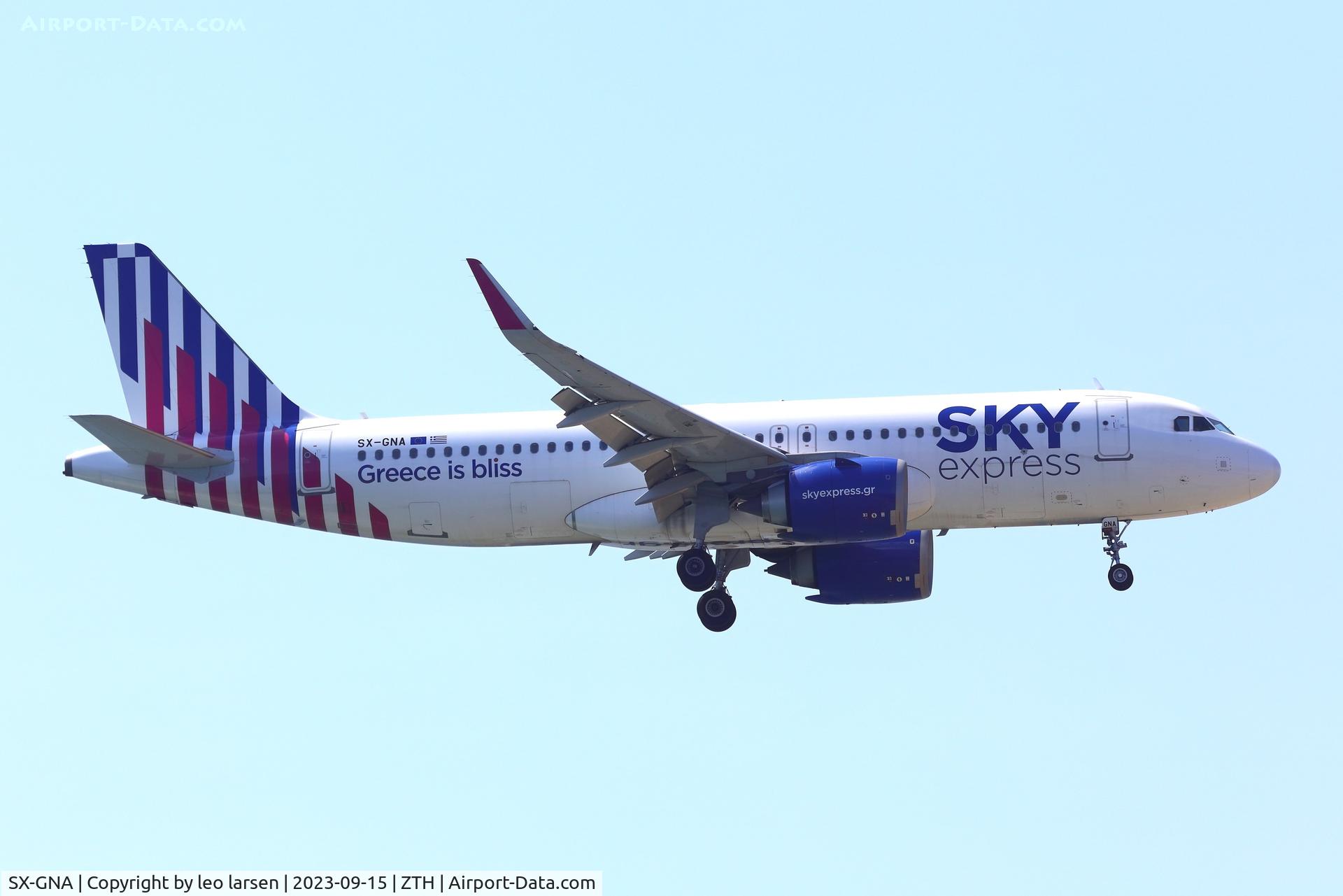 SX-GNA, 2021 Airbus A320-251N C/N 9516, ZTH 15.9.2023