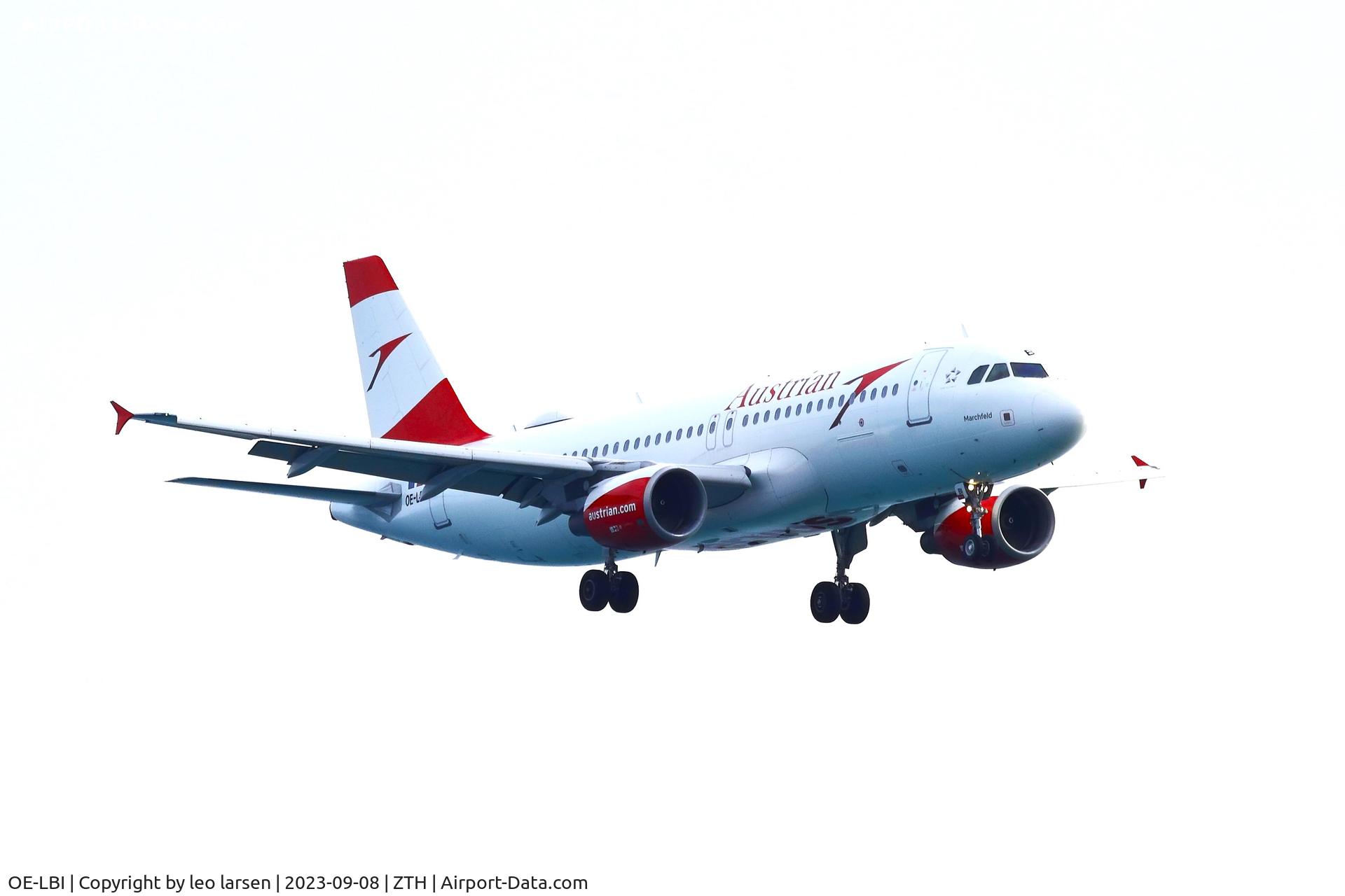 OE-LBI, 2003 Airbus A320-214 C/N 1937, ZTH 8.9.2023