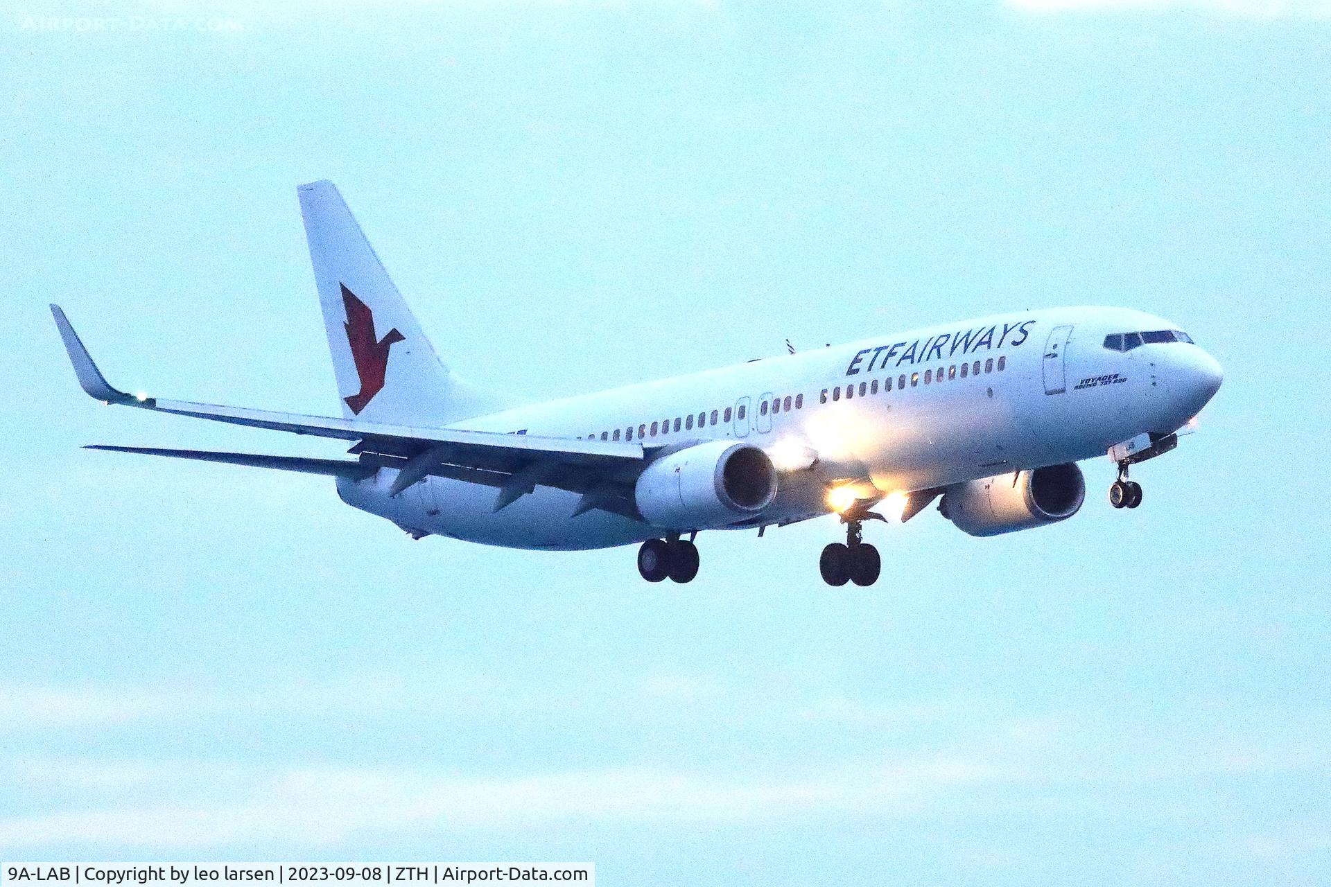 9A-LAB, 2001 Boeing 737-8K5 C/N 30882, ZTH 8.9.2023