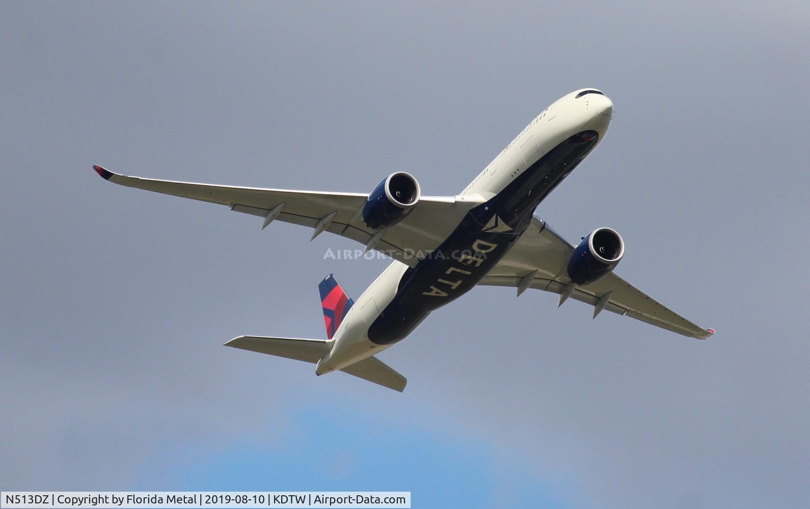 N513DZ, 2019 Airbus A350-941 C/N 277, DAL A359 zx DTW-AMS