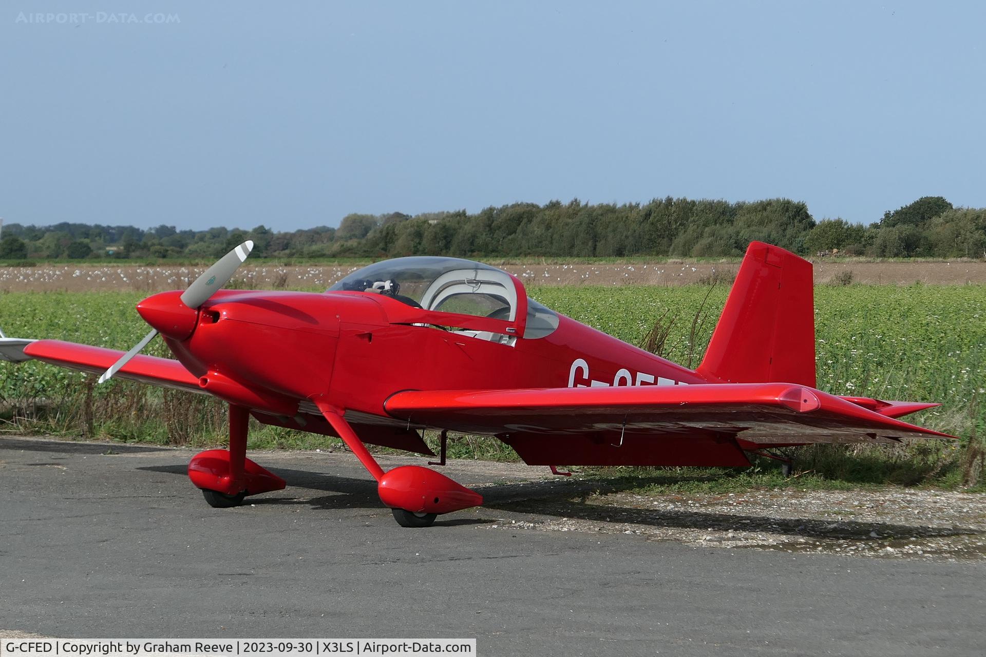 G-CFED, 2008 Van's RV-9 C/N PFA 320-14414, Parked at Little Snoring.