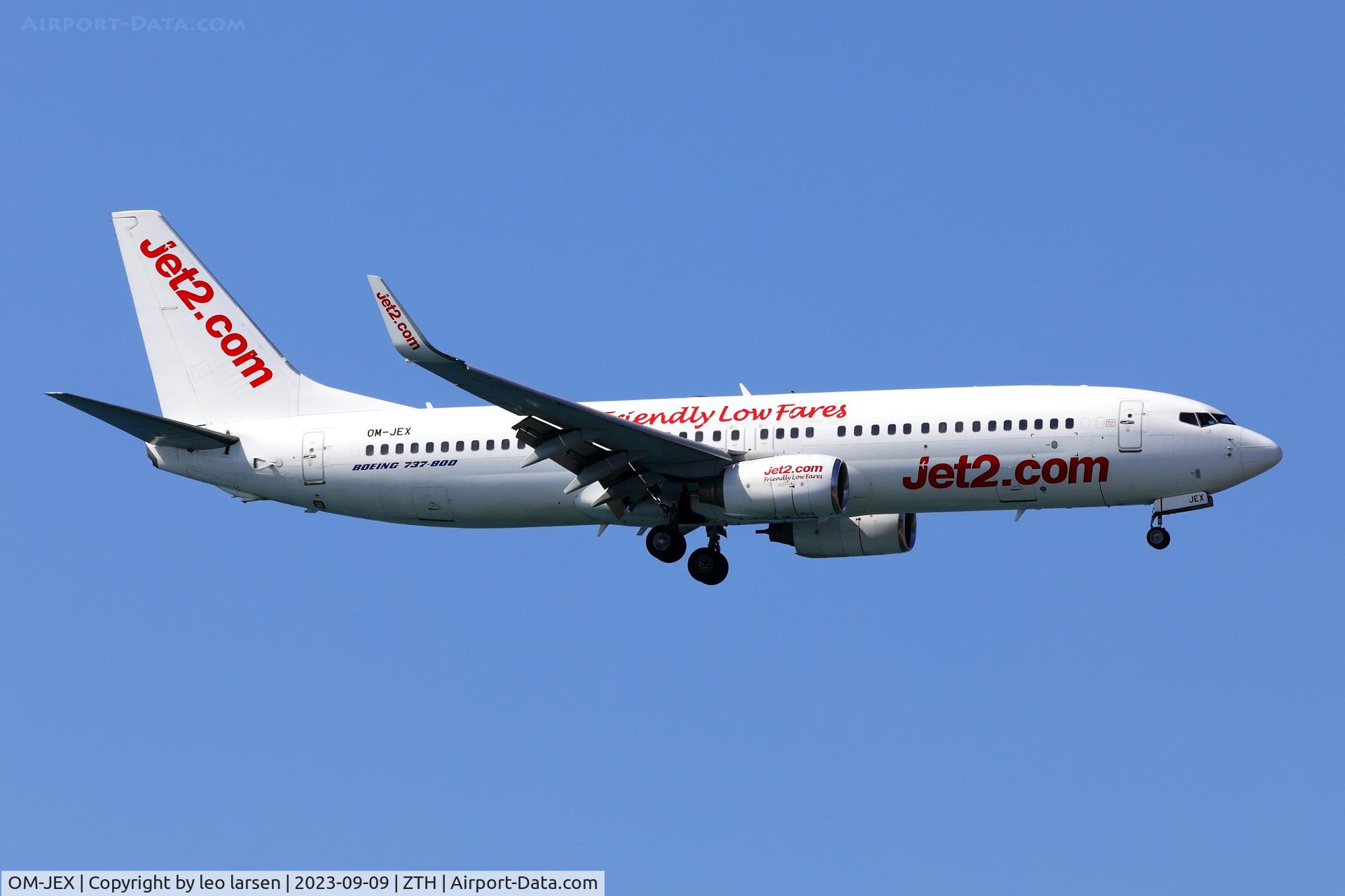 OM-JEX, 2001 Boeing 737-8AS C/N 29932, ZTH 9.9.2023