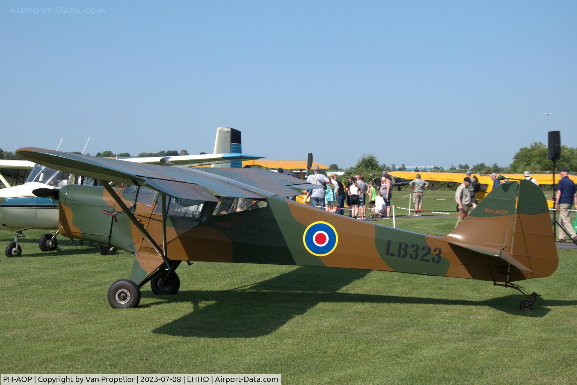 PH-AOP, 1942 Taylorcraft Plus D C/N 182, Taylorcraft Plus D at Hoogeveen airfield, the Netherlands