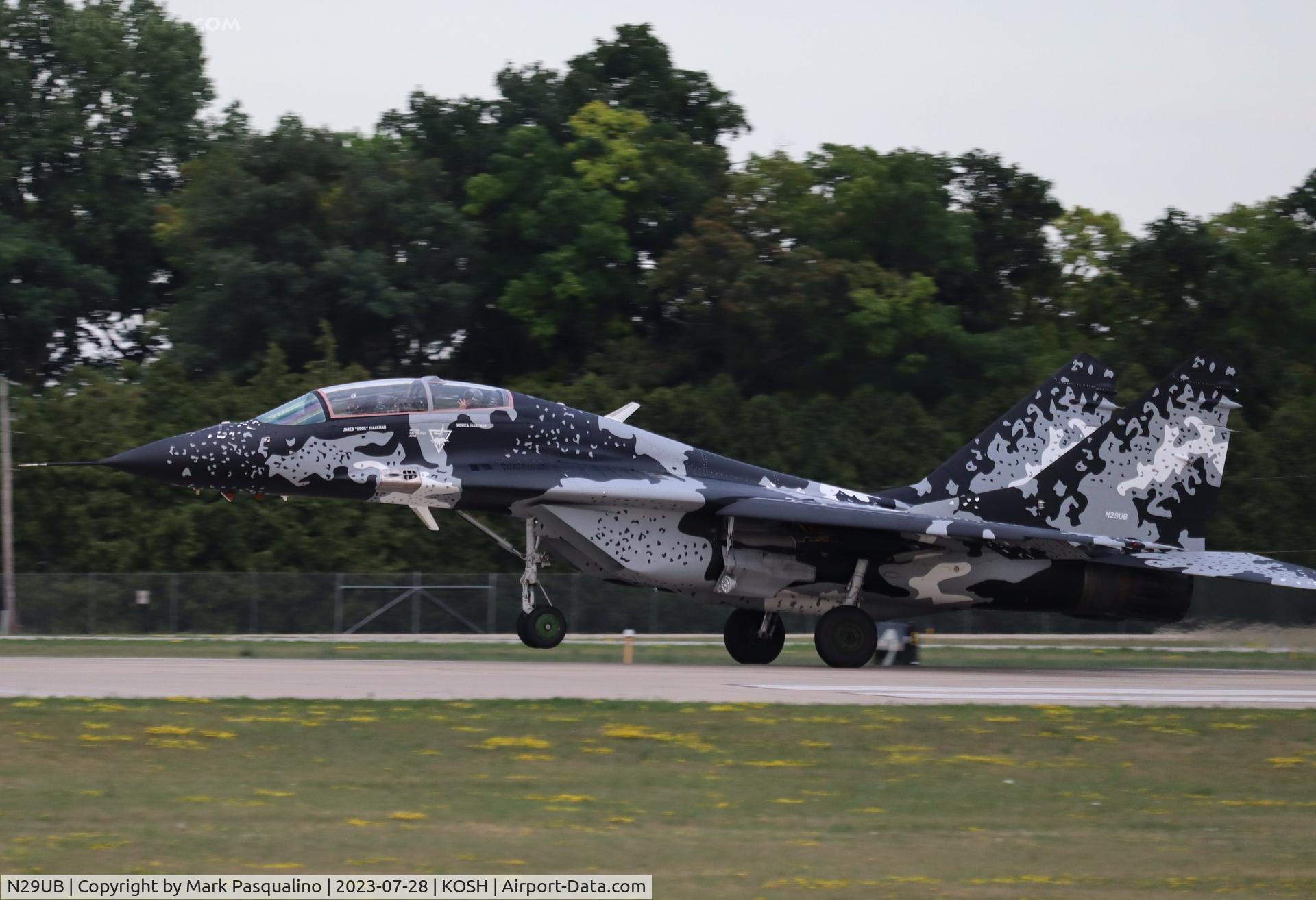 N29UB, 1989 Mikoyan-Gurevich MiG-29UB C/N 50903014896, MiG-29UB
