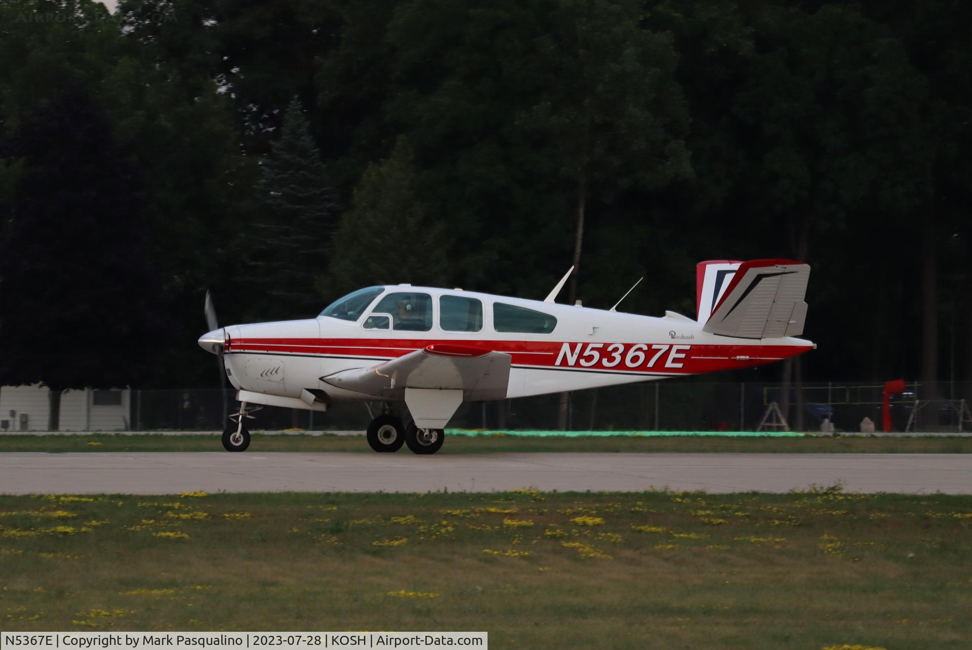 N5367E, 1959 Beech K35 Bonanza C/N D-5846, Beech K35