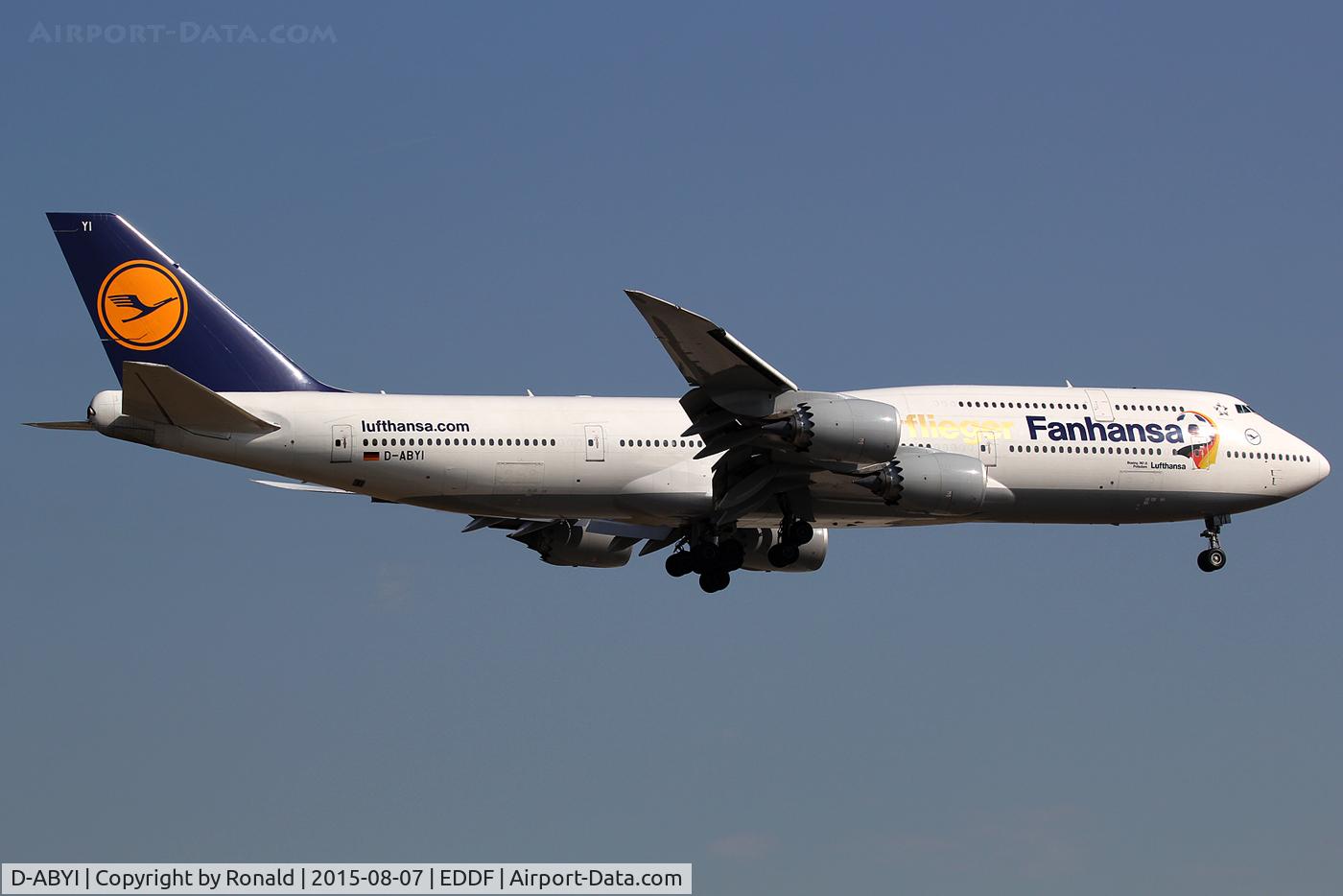 D-ABYI, 2013 Boeing 747-830 C/N 37833, at fra