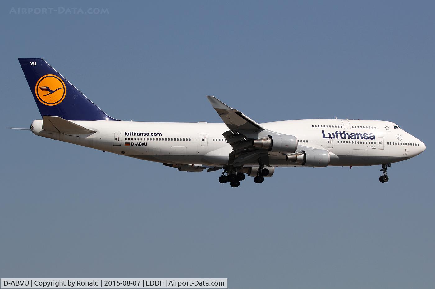D-ABVU, 1998 Boeing 747-430 C/N 29492, at fra