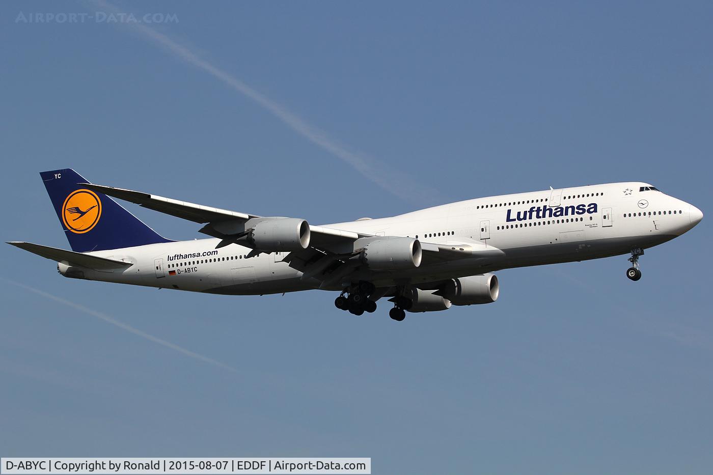 D-ABYC, 2012 Boeing 747-830 C/N 37828, at fra