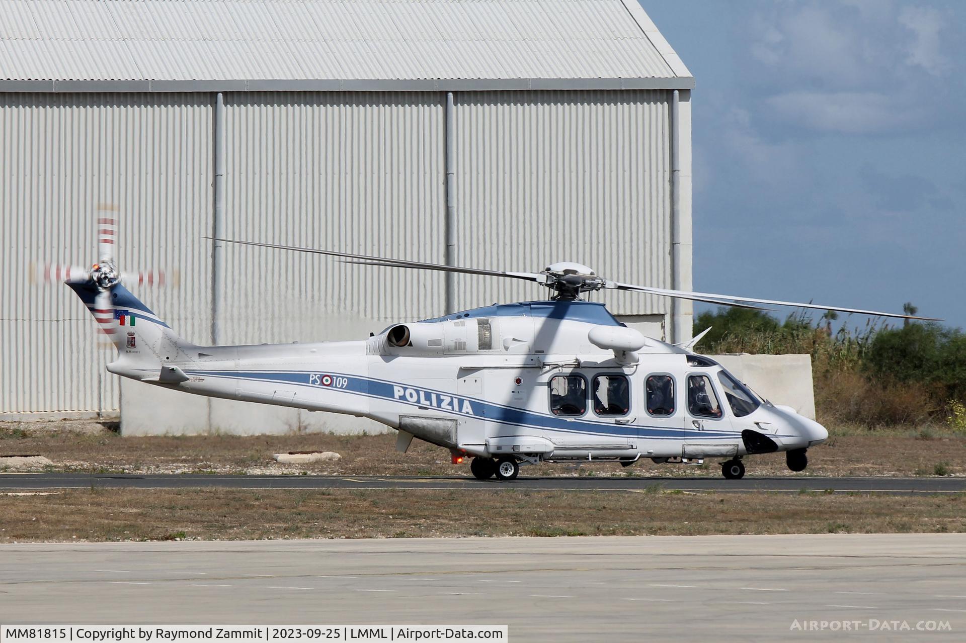 MM81815, 2013 AgustaWestland UH-139C C/N 31484, AgustaWestland UH-139C MM81815/PS-109 Polizia di Stato Italy