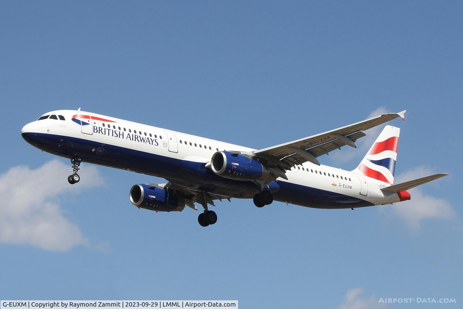 G-EUXM, 2007 Airbus A321-231 C/N 3290, A321 G-EUXM British Airways