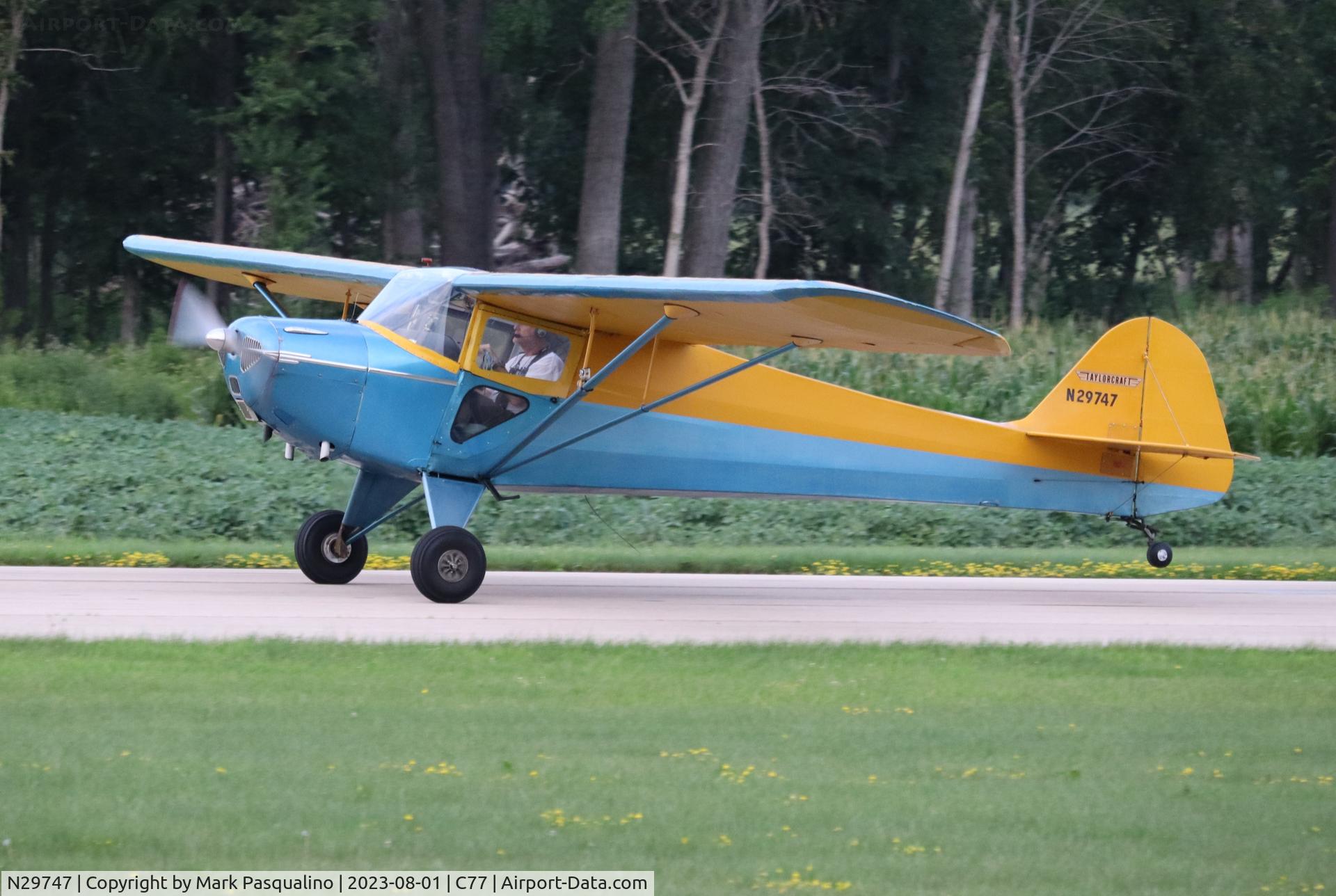 N29747, 1941 Taylorcraft BC12-65 C/N 2594, Taylorcraft BC12-65