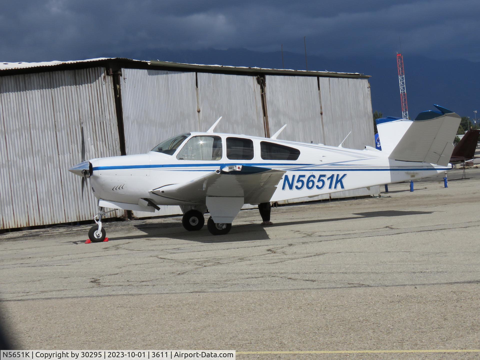 N5651K, 1964 Beech S35 Bonanza C/N D-7402, Loading
