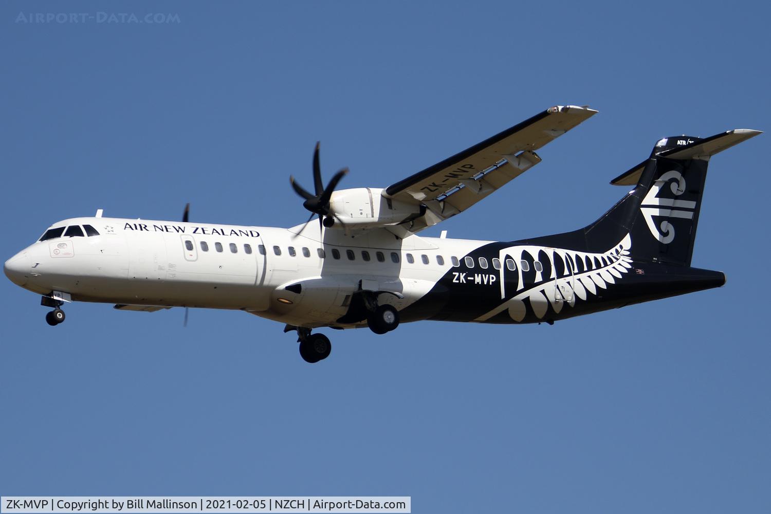 ZK-MVP, 2017 ATR 72-600 C/N 1444, from DUD
